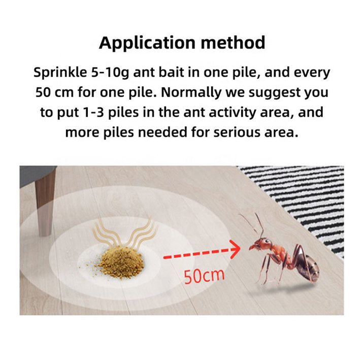 Cebo para hormigas en polvo para eliminar insectos