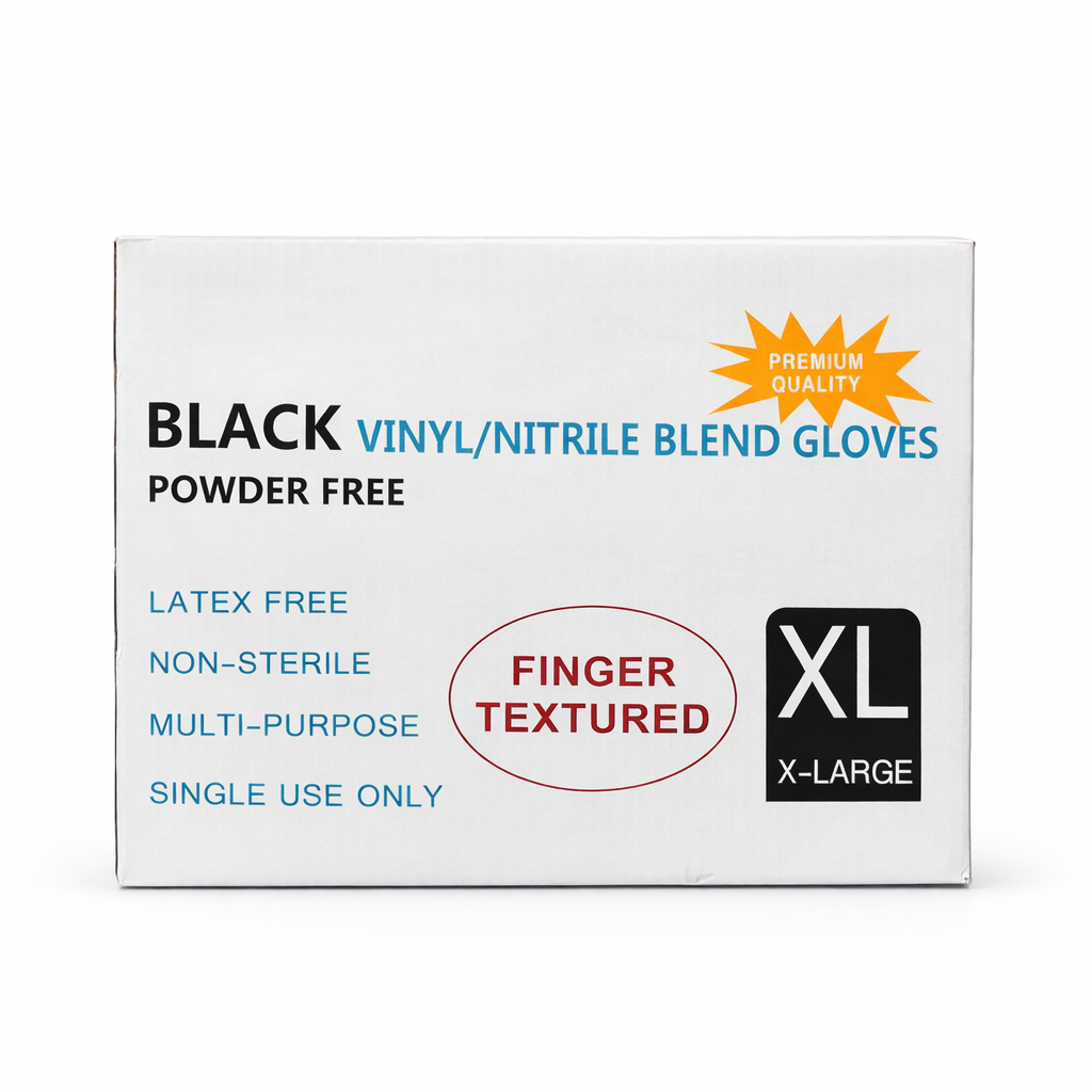 Guantes Vinyl Nitrilo (negro)
