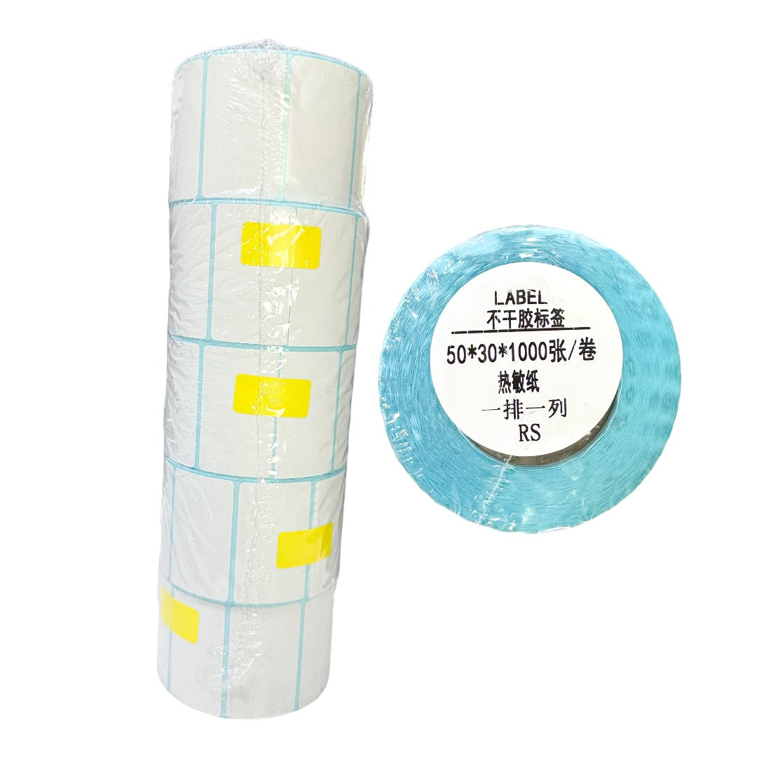 Etiquetas para pesa 50*30*1000 hojas/rollo de papel térmico
