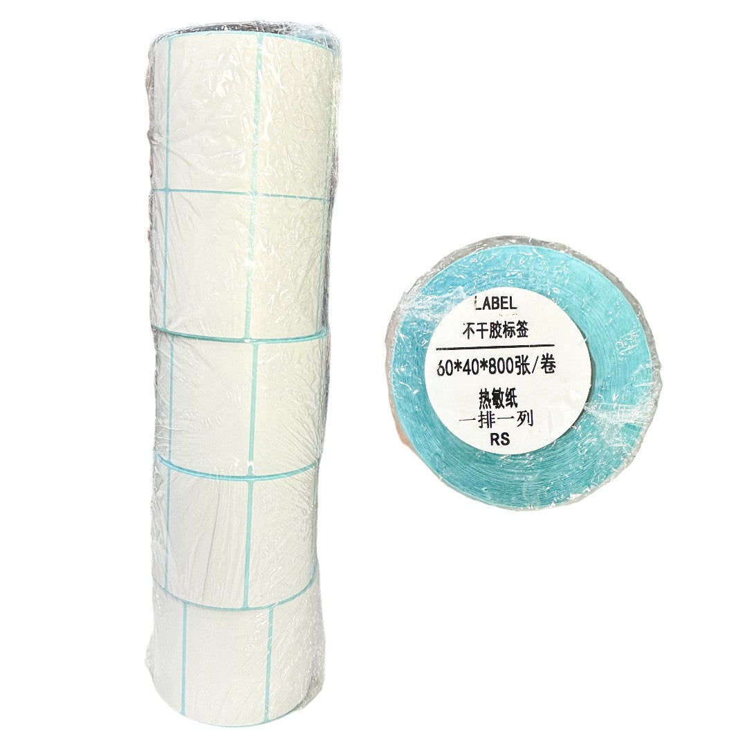 Etiqueta para pesa 60*40*800 hojas/rollo de papel termico