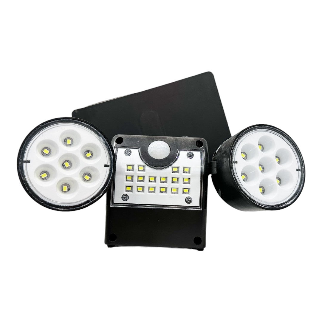Lampara exterior con panel solar y sensor de movimiento
