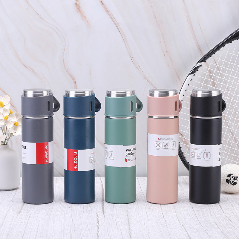 Termo de acero inoxidable 304 con tres vasos