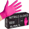 Guantes Nitrilo 100% rosado