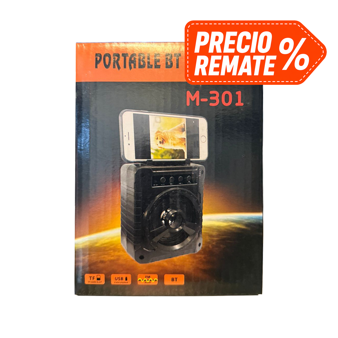 Bocina con soporte de celular