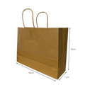 Bolsa papel kraft con asa 32x25x11cm