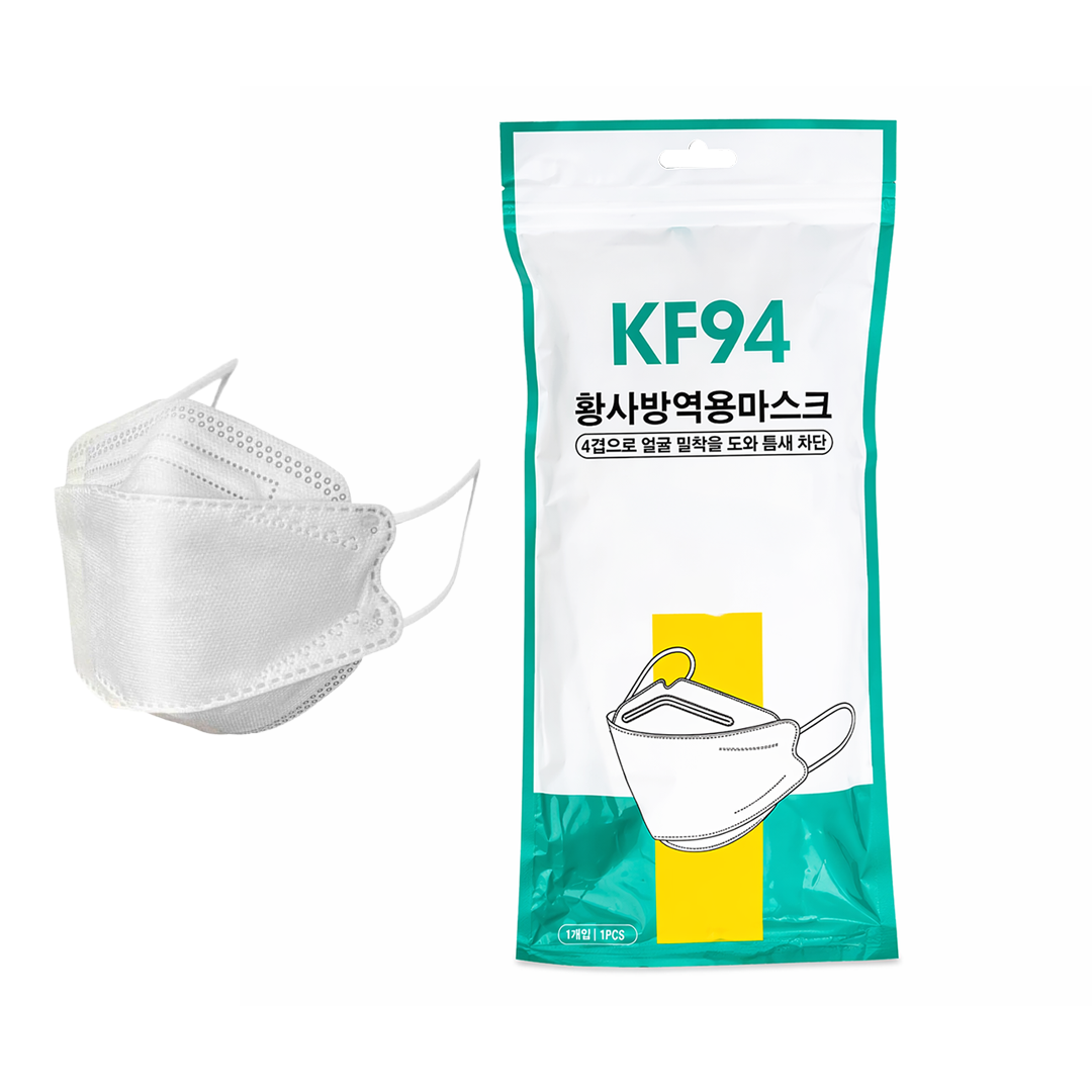 Mascarilla KF94 blanco en sobre