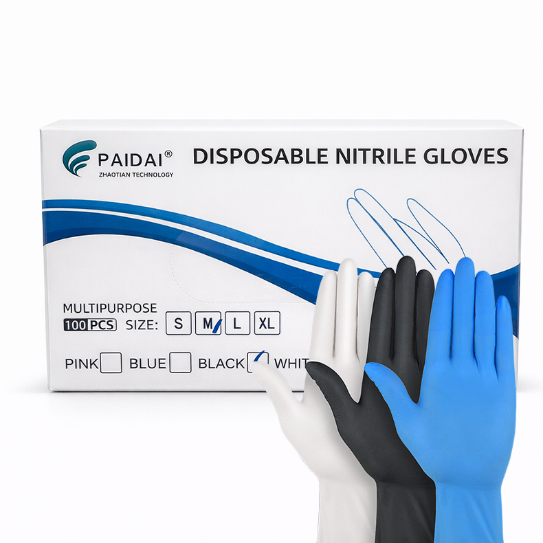 Guantes Nitrilo 100% Paidai (delgado)