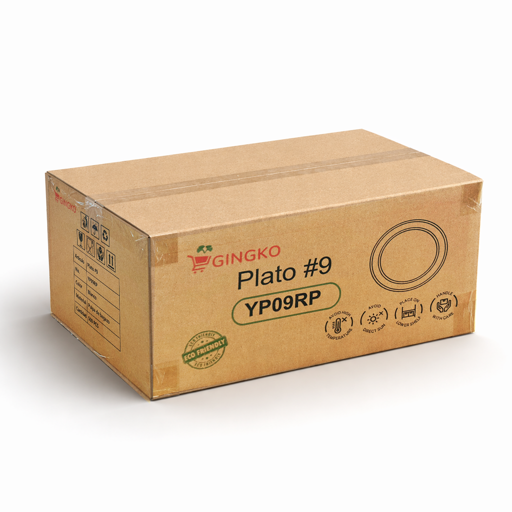 Plato redondo 9" - Biodegradable