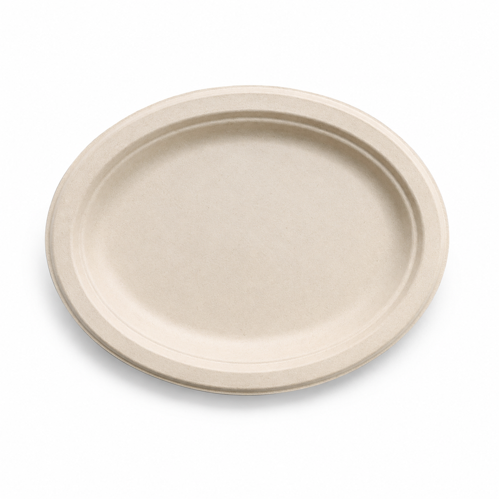 Plato ovalado 12 - biodegradable