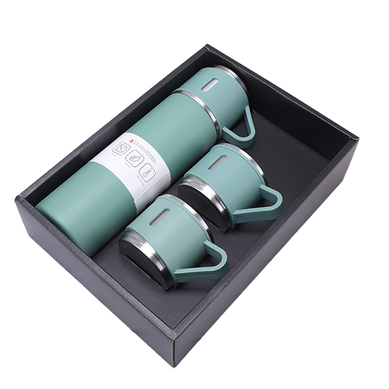 Termo de acero inoxidable 304 con tres vasos